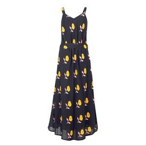 Women's Em & Shi Sunflower Tie Up Dress - size S